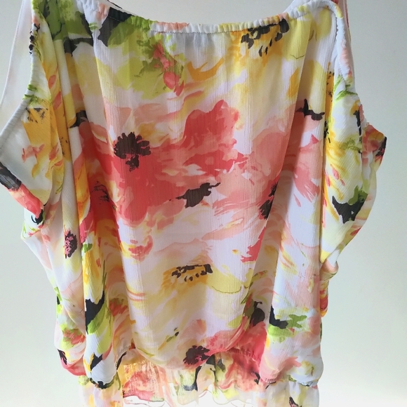 Ricki's Floral Gauze Bubble Cami Sz 18 - Picture 4 of 9